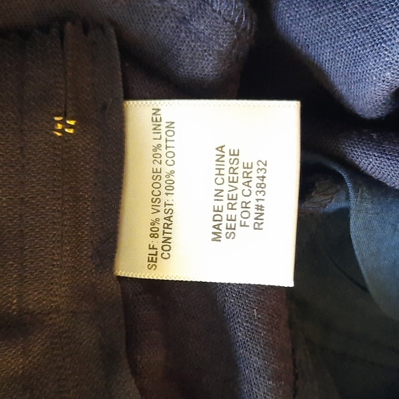 Modcloth Blue Wide Leg Cropped Pants - Size 6 - Picture 8 of 8